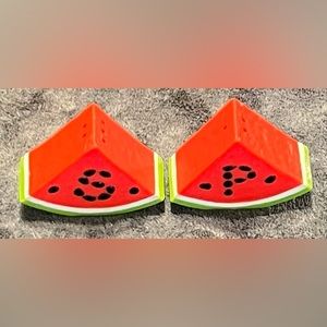 Vintage 1980’s Avon Plastic Watermelon Salt and Pepper Shakers Set.